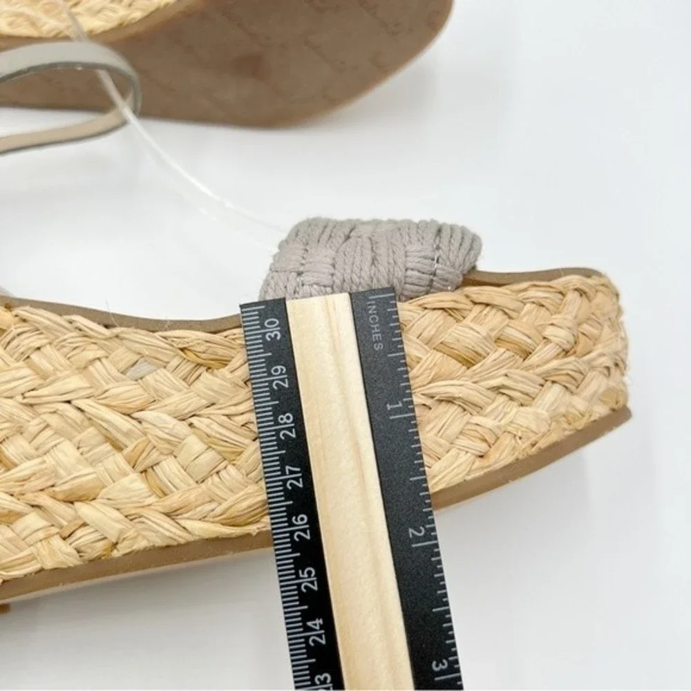 Splendid Womens Size 6.5‎ Marlene Gray Espadrille Platform Wedges Sandals Shoes